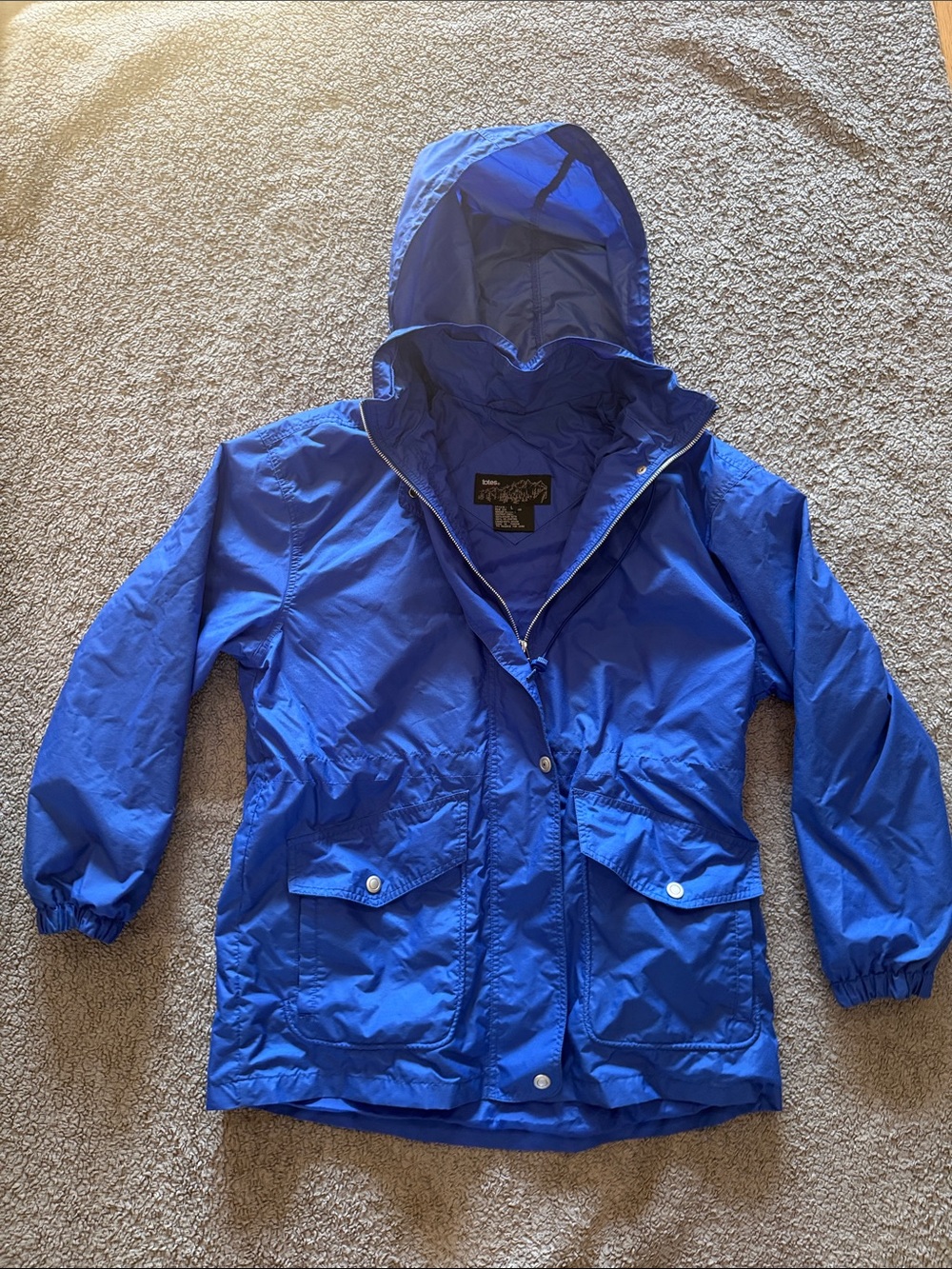 totes Blue Hooded Women's Raincoat - Picture 3 of 4